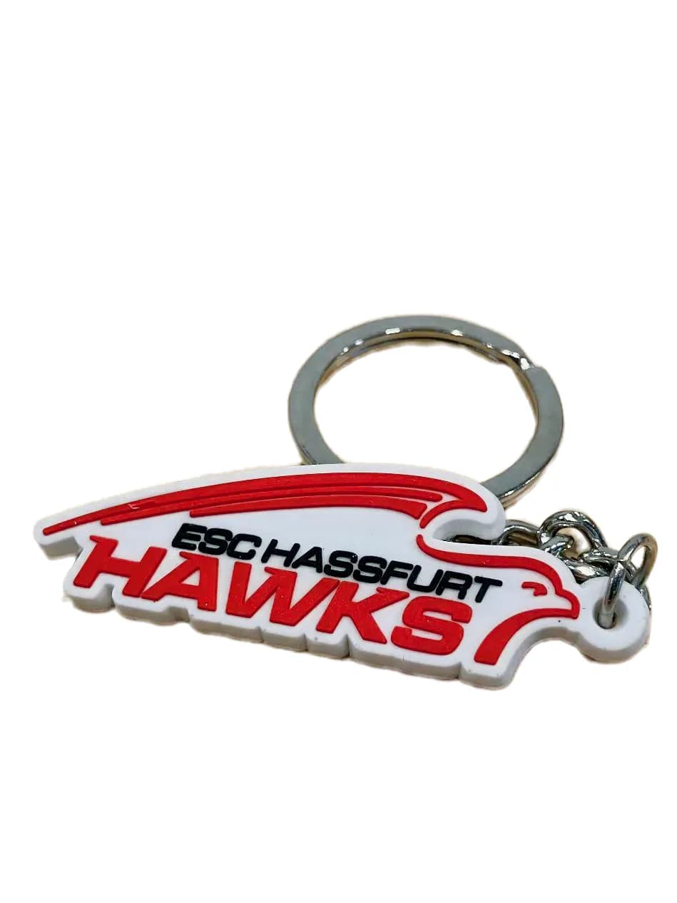 Schlüsselanhänger Hawks rot-weiss